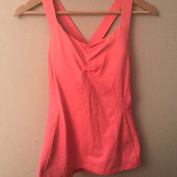 lululemon athletica Tops - Lululemon strap tank with built in bra. Sz 8
